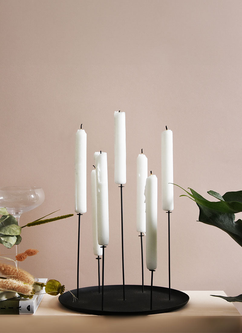 Bougeoir Multi-Candle Pin Noir
