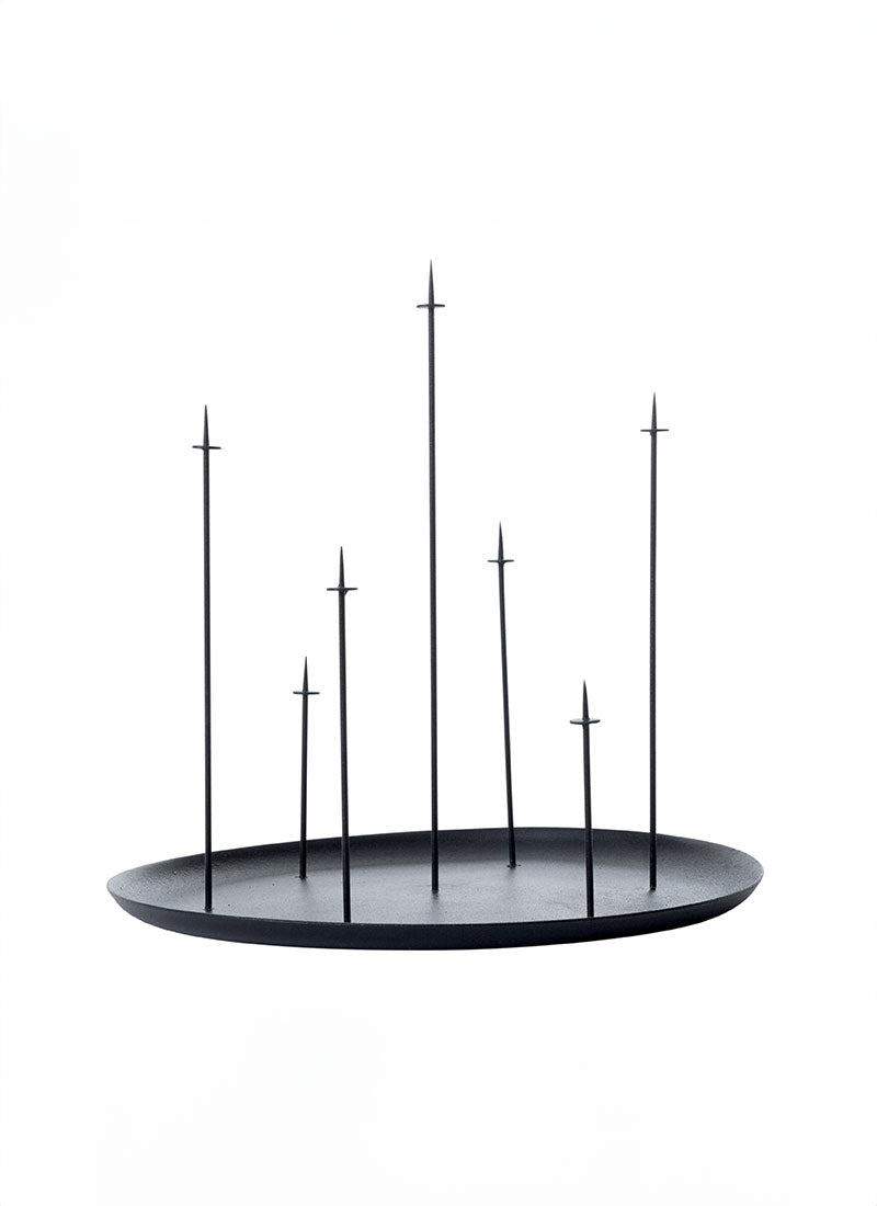 Bougeoir Multi-Candle Pin Noir